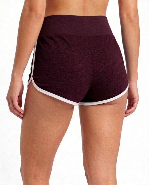 TRE Womenâ€™s Dri-Fit Cotton Spandex Athletic Shorts | Slim Fit Gym & Running Shorts