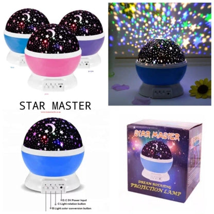 Rotating Starry Sky Night Light Projector with Unicorn Patterns, LED Star Master Lamp for Kids,