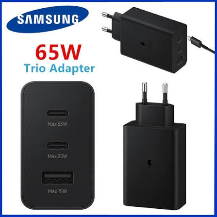 Samsung 65W PD Fast Charger USB-C Power Adapter with Type-C to C Cable