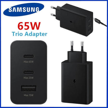 Samsung 65W PD Fast Charger USB-C Power Adapter with Type-C to C Cable