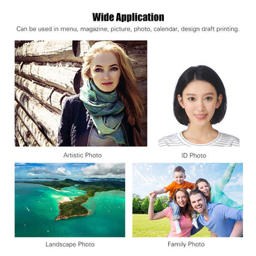 100 Sheet / Lot High Glossy 4R Photo Paper For Inkjet Printer Photographic Quality Colorful Graphics Output Album Covers ID photo
