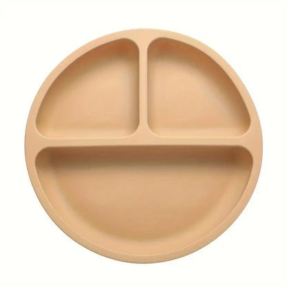 Cute Cartoon Silicone Suction Plate for Youngsters - Non-Slip, Easy Clean Feeding Dish for Training