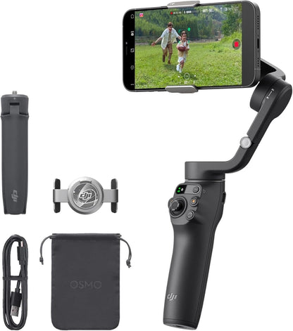 DJI Osmo Mobile 6 Gimbal Stabilizer for Smartphones, 3-Axis Phone Gimbal, Built-In Extension Rod, Object Tracking, Portable a