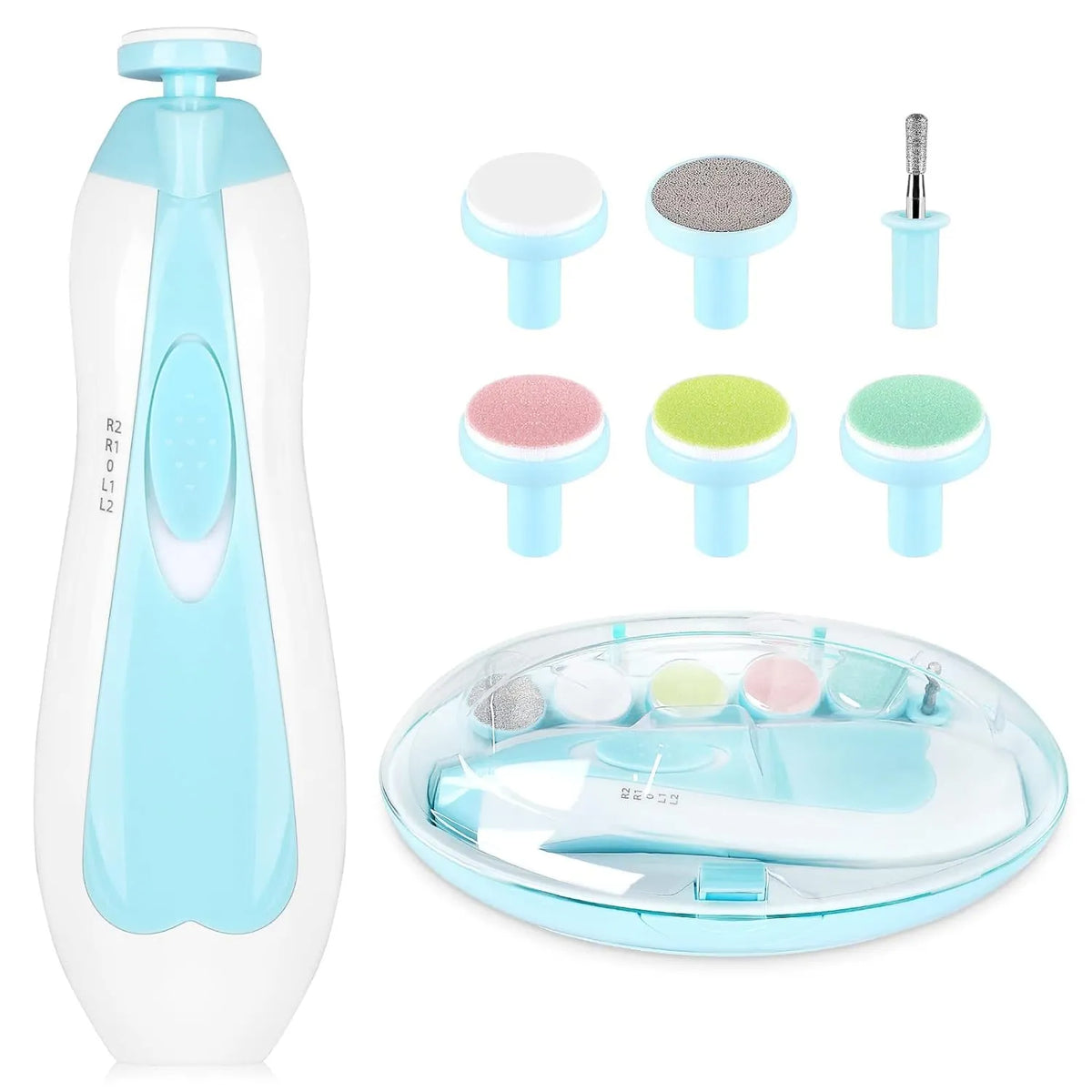 Safe Electric Baby Nail File & Clipper Kit: Automatic Fingernail Cutter for Newborn Care