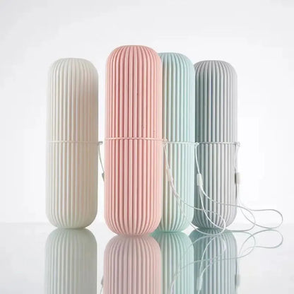 Mouthwash Cup Portable Toothbrush Holder for Travel Camping-Protects & Stores Your Toosthbrush
