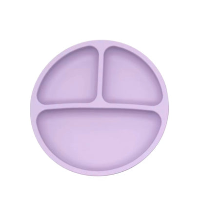Cute Cartoon Silicone Suction Plate for Youngsters - Non-Slip, Easy Clean Feeding Dish for Training