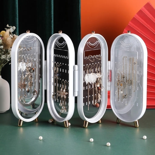 Jewelry Boxes Jewelry Storage Box Earrings Jewelries Display Holder Multi Layer Dust Proof