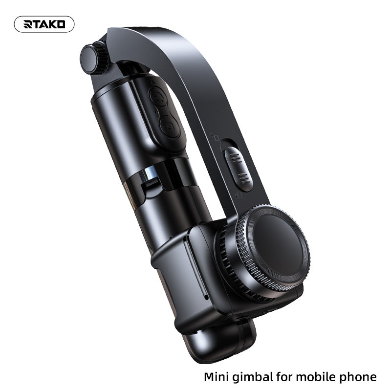 Rtako L08 Mini Anti-shake Electric Gimbal Stabilizer - Ultra-Compact Design: Lightweight and easy to carry, making it ideal for travel and daily use