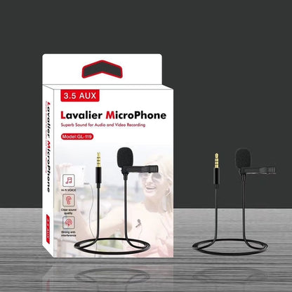 Lavalier Microphone with Tie Clip for Mobile Phones, Perfect TikTok Mic