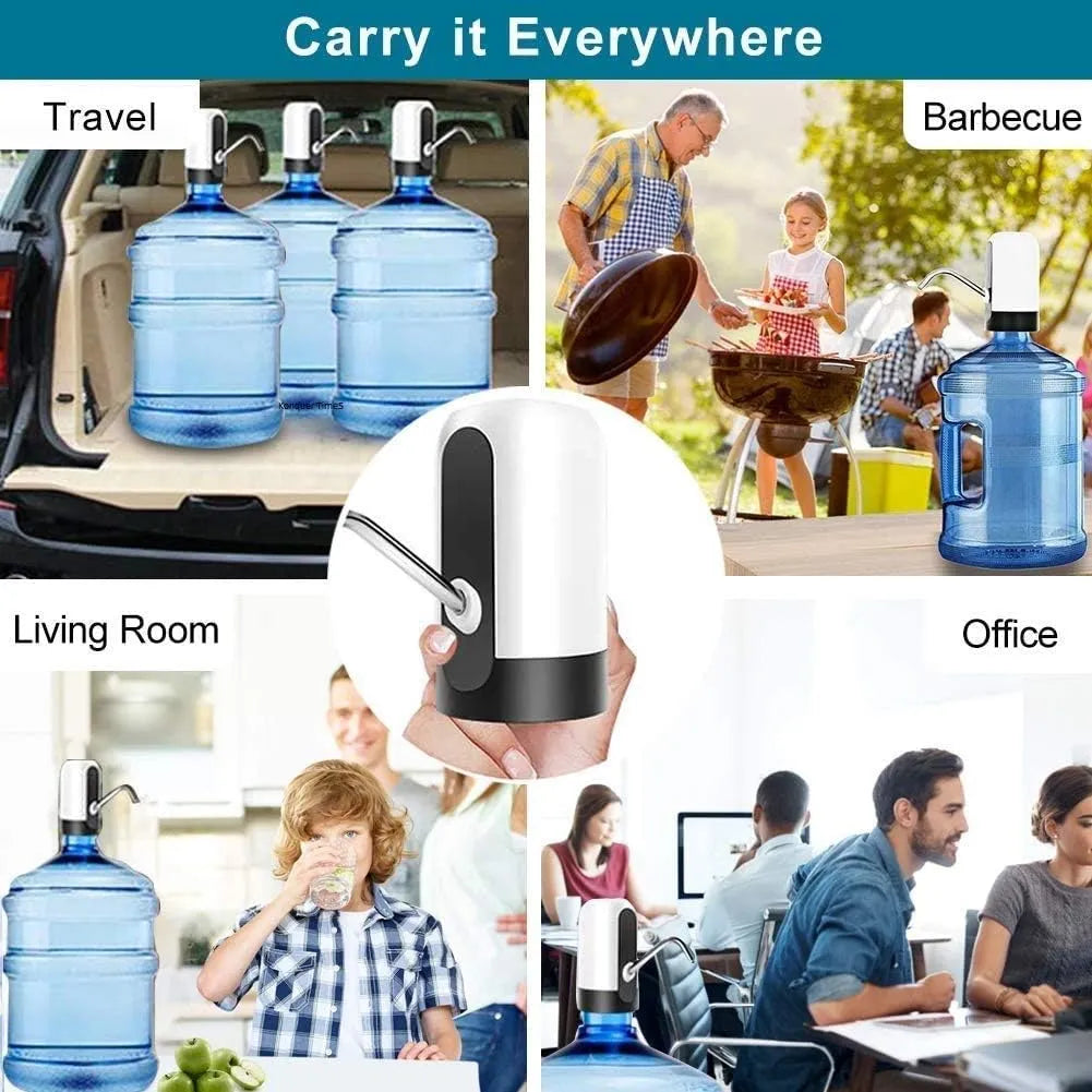 Water Bottle Pump Water Bottle Dispensers USB Charging Portable