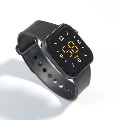 LED Digital Silicone Band Sports Belt Watch for Smart Men Boys Gents Ladies Unisex LED Watches