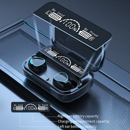 M10 TWS Wireless Earbuds | Bluetooth Headset with LED Display & Power Bank Case