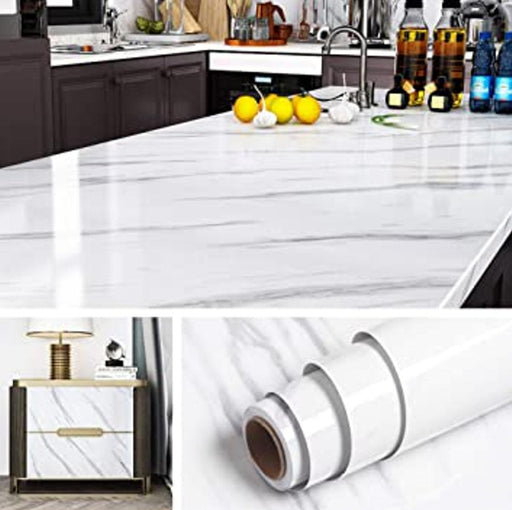 60Cm X 5M/60cm X 2M Marble Kitchen Oil-Proof Film Stove Waterproof Self-Adhesive Wallpaper