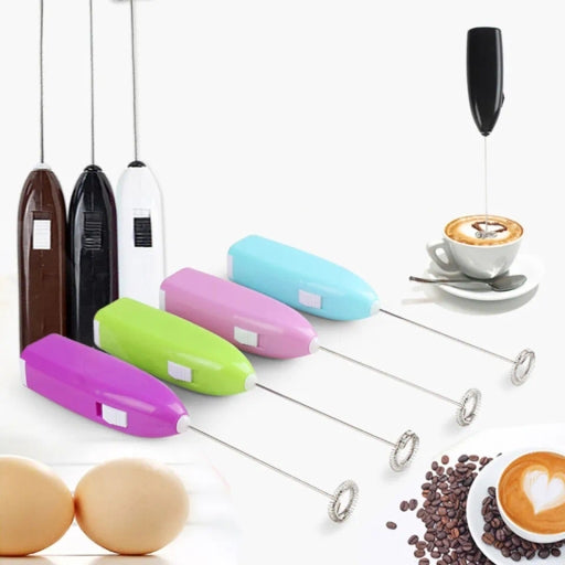 Mini Electric Egg Beater Battery Operated Espresso Cappuccino Coffee Maker Hand Mixer Milk