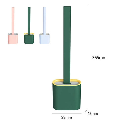 Silicone Toilet Brush with Holder Set