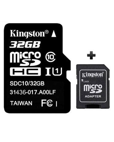 32Gb Class 10 Black Micro Sd