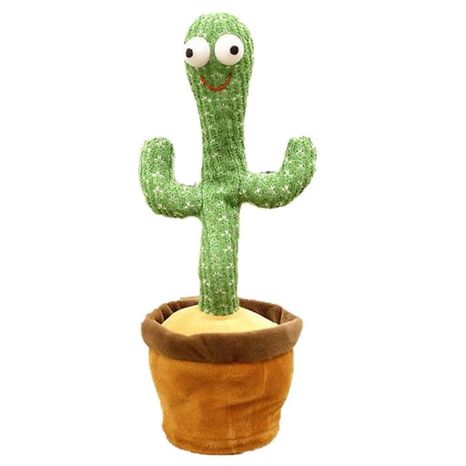 Rechargeable Dancing Cactus Plush Toy with 120 English Songs Funny Shake Toy for Babies & Kids