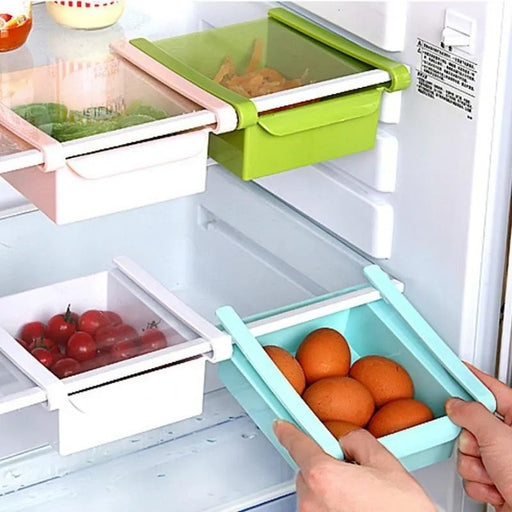 Refrigerator Multifunctional Storage Box / Fridge Sliding Drawer Shelf Refrigerator Organizer