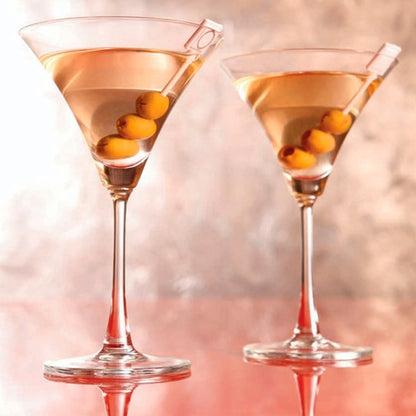 6 Pcs Wine Glasses, Clear Cocktail Glass