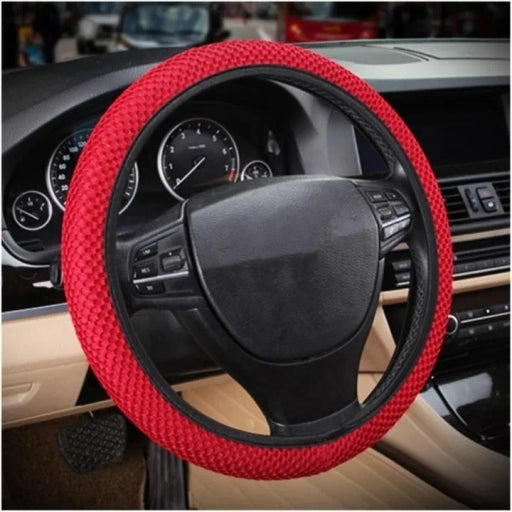 Car Styling Texture Auto Silicone Steering Wheel Cover Soft Car Steering Wheel Automobiles/BLACK