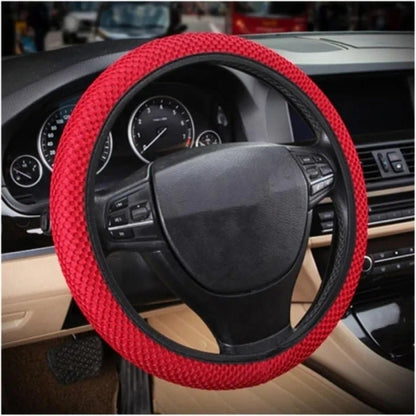 Car Styling Texture Auto Silicone Steering Wheel Cover Soft Car Steering Wheel Automobiles/BLACK