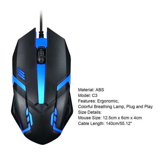 X1 7 Color RGB LED M66 Gaming Mouse ZORNWEE GM02.
