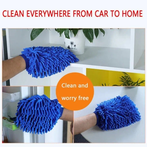 Car Wash Gloves Microfiber Wash Mitt Brush Tools for Car Window Body