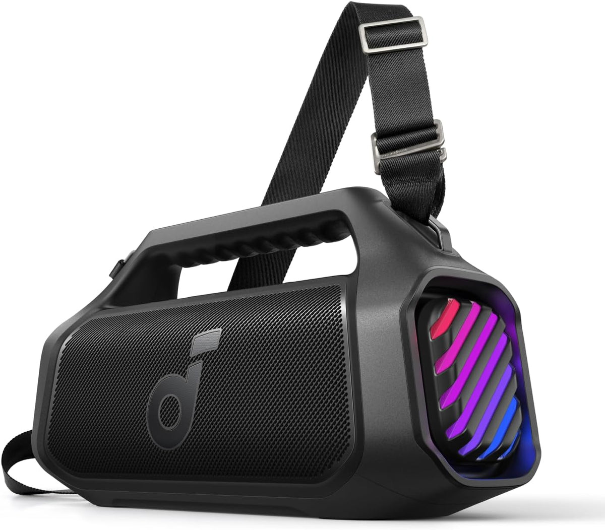 Anker Soundcore Boom 2 Plus Outdoor Speaker, 140W, 2+2 Channel, BassUp 2.0, 20H Playtime, Fast Charge, IPX7 Waterproof, RGB L