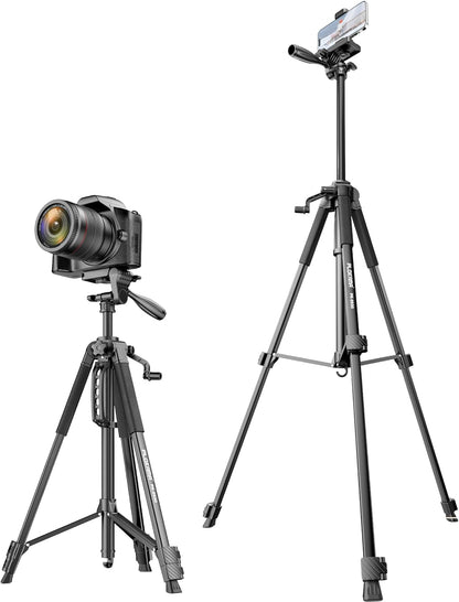 Plokama PK-9930 – 150CM Tall, 360° Rotating Tripod with Bluetooth Remote, Phone Holder & Carry Bag