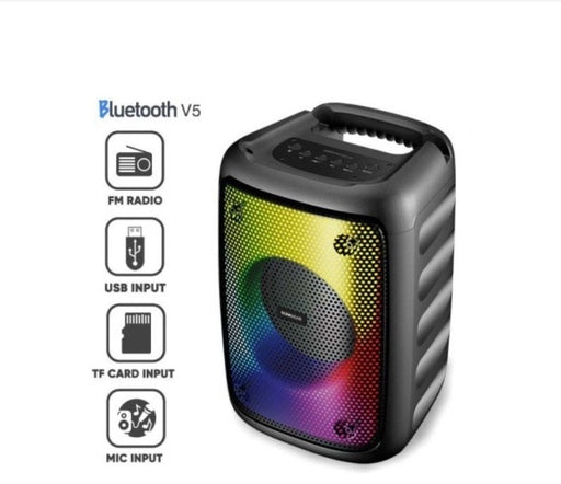 KTS-1576 BT Party Speaker with 3-Inch Flame Illusion Light, Wireless Portable Mini Speaker