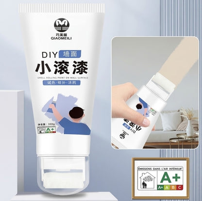 100G Wall Paint Repair Wall Paste with Rollers Brush Set White Latex Paint Patching Wall Paste