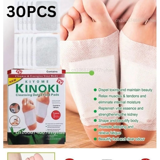 Kinoki Detox Foot Pads 30PCS – Herbal Foot Patches for Relaxation & Sleep Support