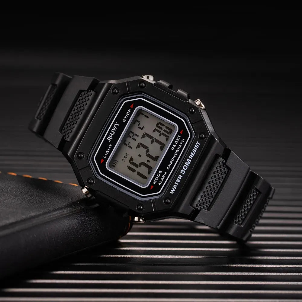 Luxury Brand Men's Wrist Watches Electronic Led Digital Watch for Men Women Square Silicone Watch