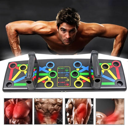 Foldable Push-up Board & Muscle Trainer | Multifunctional ABS Home Fitness Equipment