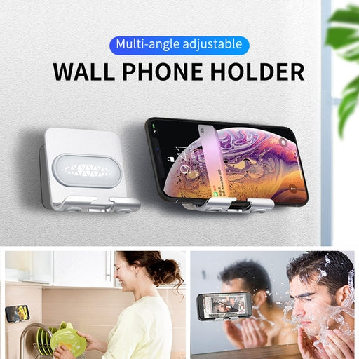 Wall Mobile Phone Bracket Shower Phone Holder Adjustable Phone Wall Mount Holder
