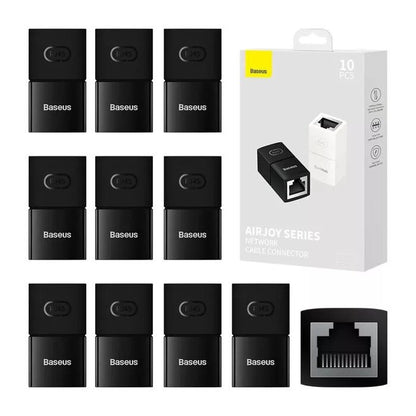 Baseus RJ45 Connector Coupler Cat7 Cat6 Ethernet Adapter Network Extender Extension Cable for Ethernet Cable Gigabit Female to Female