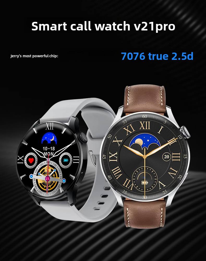V21 Pro Max Round Smart Watch 2026 Newest Fashion Outdoor Sport Smart Watch Heart Rate