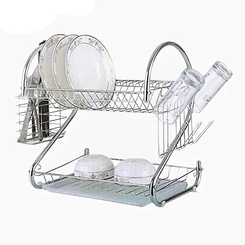 2-Layer Stainless Steel Dish Rack