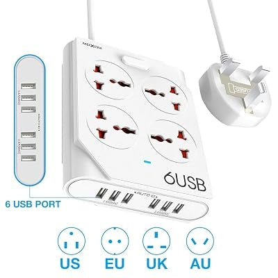 Moxom 10a KH-63 Power Socket 6 USB