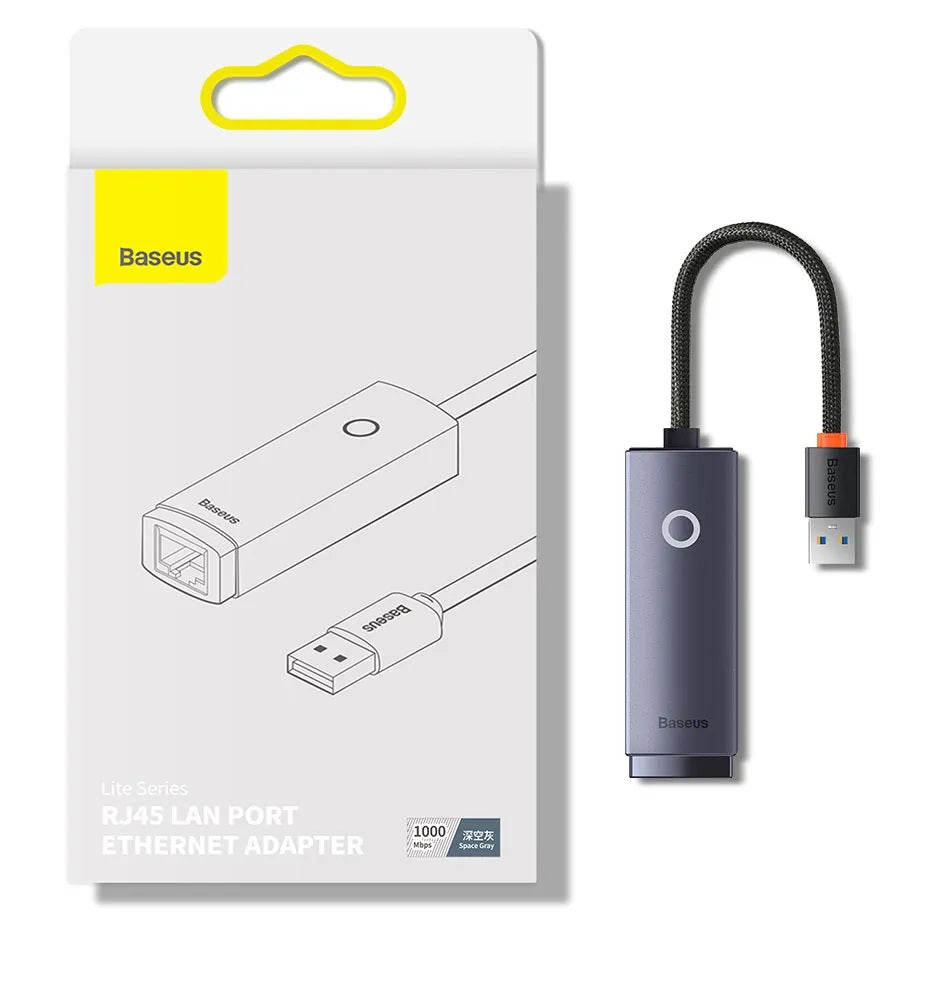 Baseus AirJoy 100Mbps USB to RJ45 LAN Port Ethernet Adapter