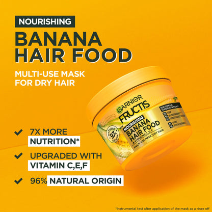 Garnier Fructis Hair Food Nourishing Banana 3-in-1 Mask Treatment for Dry Hair 390Ml