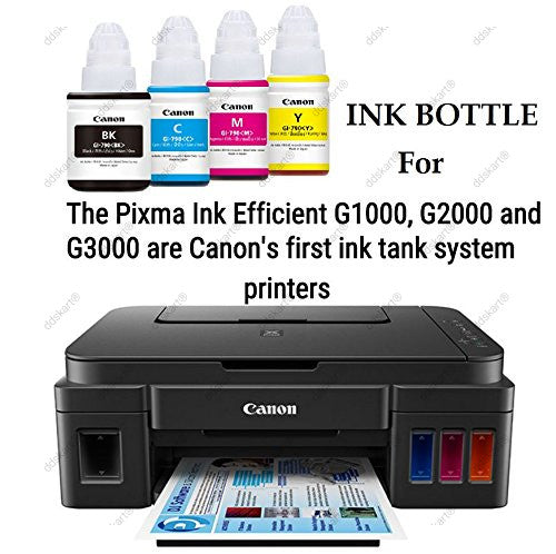 CANON PIXMA 790 Refill ink Premium Black Ink for G1100 G1110 G2100 G2110 G3100 G3102 G3110 G4100 G4110 G1200 G2200 G3200 G4200 G1300 G1310 G2300 G2310 G3300 G3302 G3310 G4300 G4310 G4411 G3411 G2411 135 ml Printer Black Ink