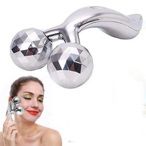 3D Solar Energy Massage Roller Microcurrent Body Face Massager