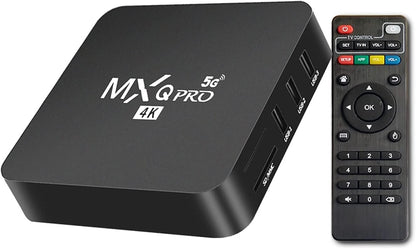 MXQ Pro 5G 4K Android 11 TV Box 2024 Android Smart Box H.265 HD 3D Dual Band 2.4G WiFi Quad Core Smart Home Media Player Netflix