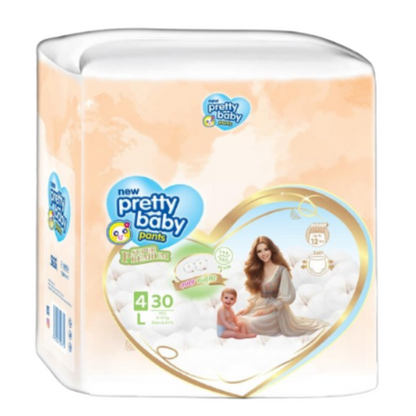 Pretty Baby Pants Diapers | Over Night 12 Hour | Large 30 Pcs