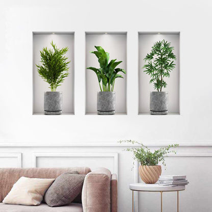 3D Vase Sticker Wall Sticker Home Decoration animals tree bridge baby children bedroom room decor wall stickers removable kids nursery decal Mirror Dear Wall Decoration Stickers wall deco