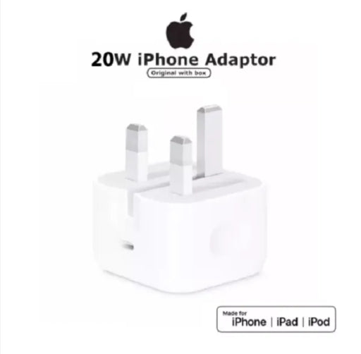 APPLÈ 20W USB-C to Lightning Power Adapter Made for IPhone IOS IPad IPod
