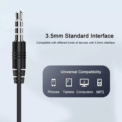 Remax RW-105 Wired Earphone Stereo Sound Earbuds In-Ear Headset for Phone Call Music Headphones with Microphone 3.5mm Plug