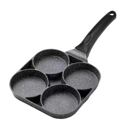 Kitchen Omelet Pan,4 Hole Pan,Long Handle