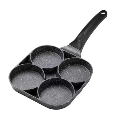 Kitchen Omelet Pan,4 Hole Pan,Long Handle